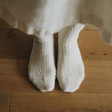Wool Cotton Boots Socks - Ivory