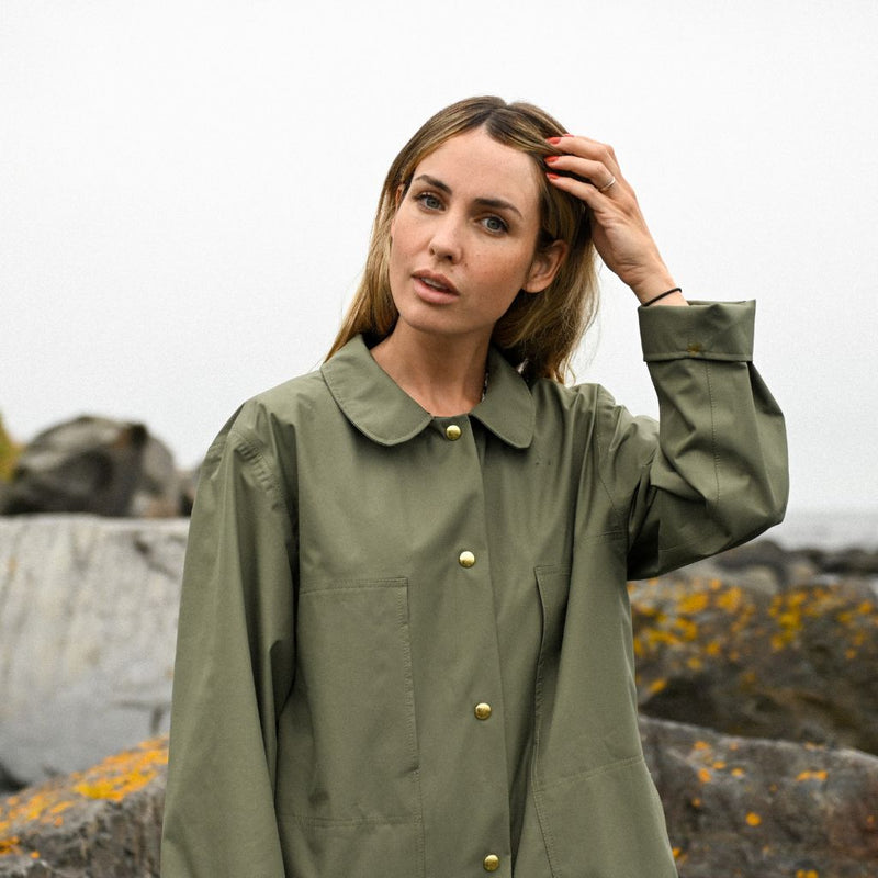 Women's Daily Rain Coat - Pine