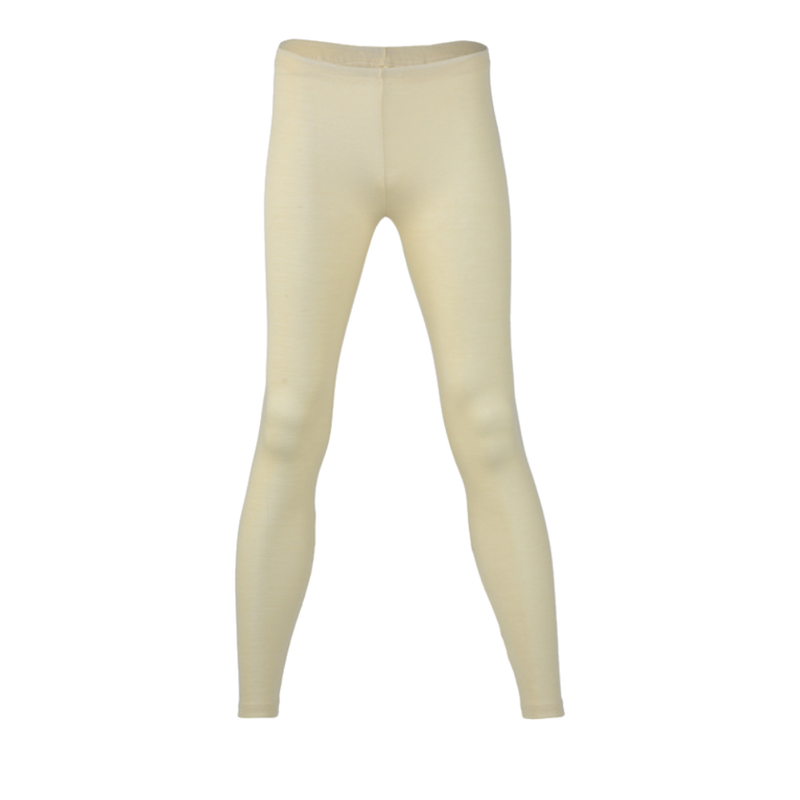 Women's Merino Wool & Silk Leggings - Wheat