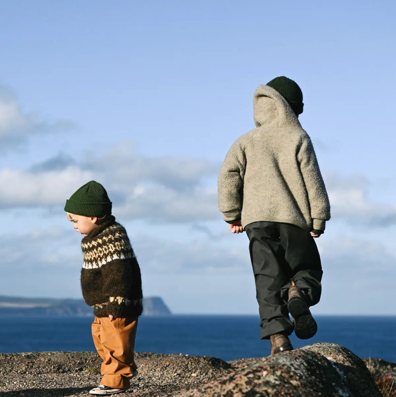 Baby & Kids Merino Wool Fleece Jacket - Alder