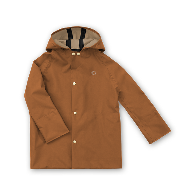 Midi Rain Coat - Rust